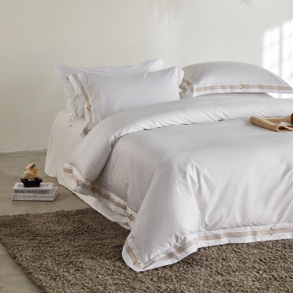 cotton bedding sets5 Luxury Hotel Embroidered Bedding Sets