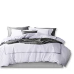 Embroidered Border Duvet Cover Sets (1) Embroidered Border Duvet Cover Sets
