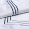 Embroidered Border Duvet Cover Sets (2) Embroidered Border Duvet Cover Sets