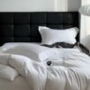 White Embroidered Duvet Cover (1) Cotton White Satin Embroidery Bedding sets