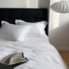 White Embroidered Duvet Cover (2) Cotton White Satin Embroidery Bedding sets