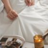 white bedding sets2 Solid White Jacquard Bedding Sets