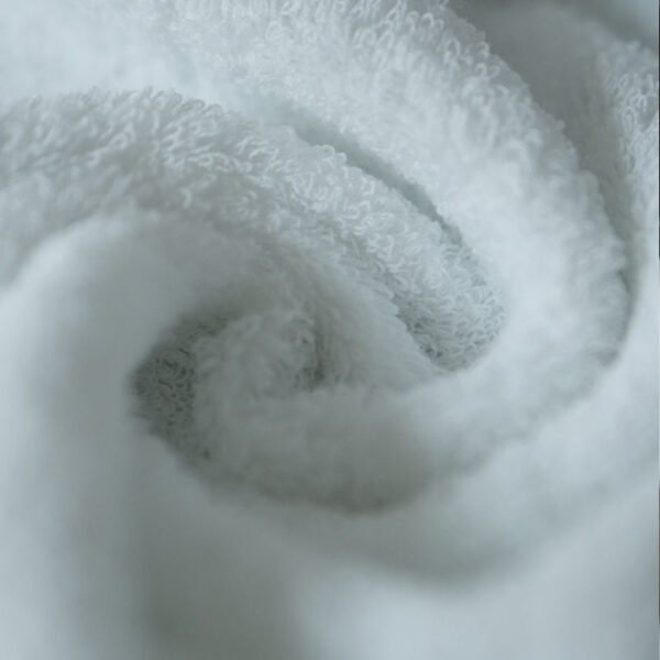 1 (5) White Platinum Satin Embroidered Bath Towel