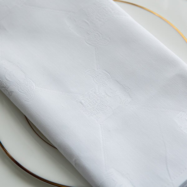 1I3A6070 Solid Jacquard Logo Napkins
