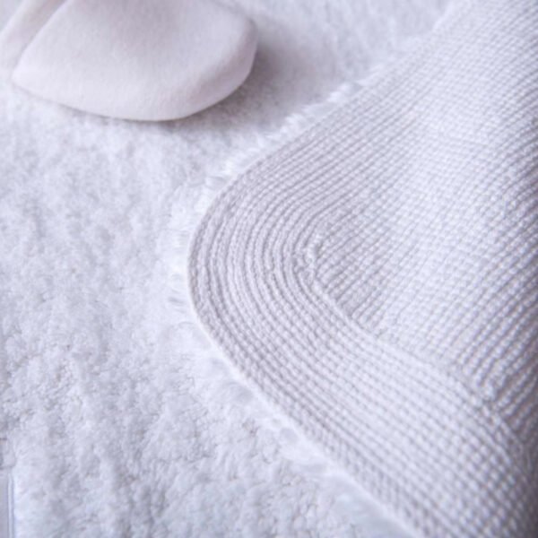 Floor Mat Anti Slip (8) Luxury Pure White Bath Mat 60 cm by 90 cm