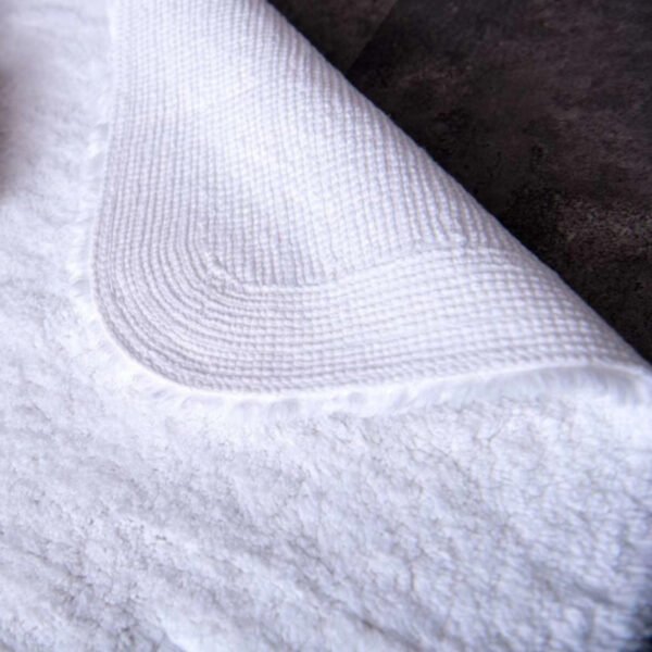 Floor Mat Anti Slip (9) Luxury Pure White Bath Mat 60 cm by 90 cm