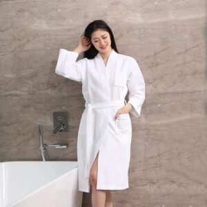 Soft Cotton Spa Quality Bathrobe (2) Soft Cotton Spa Quality Bathrobe