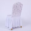 chair cover (3) Satin Rosette Wedding Banquet Chair Covers